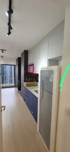 Studio mobiliado para locação em Pinheiros com 27m², 1 quarto e lazer completo - a 5 min a