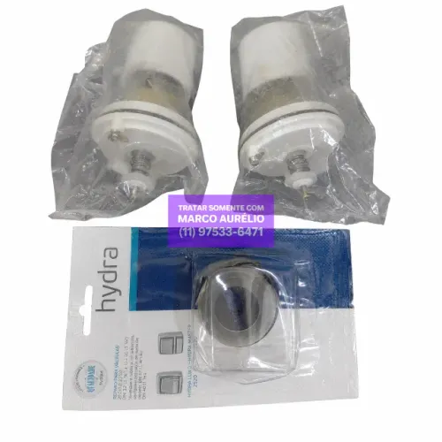 1x Reparo Original Hydra + 2x Reparo Completo Válvula Descarga Novos - R$ 300