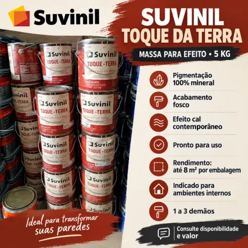 Suvinil Toque da Terra - Massa para Efeito - 5 kg