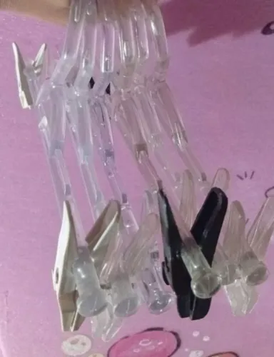 Kit com 5 cabides transparentes acrilico premium