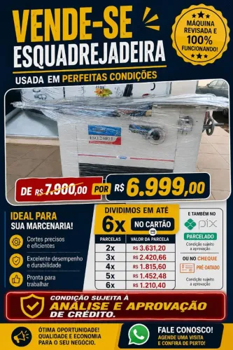 Vende se Esquadrejadeira!