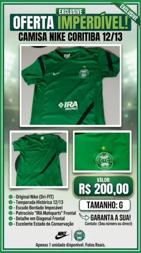 Camisa Nike Coritiba 12/13