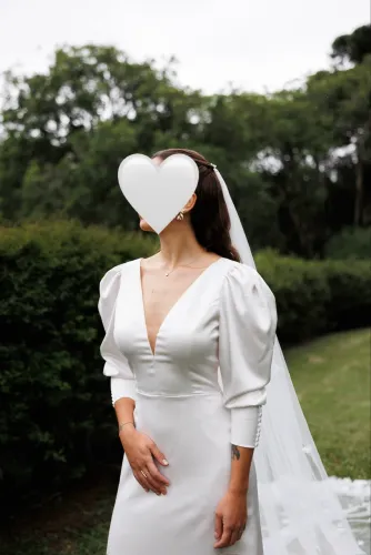 Vestido de noiva clássico - usado 1x