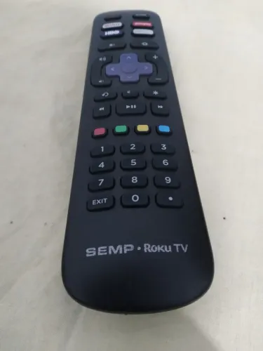 Controle smart semp Roku TV original funcionando perfeitamente