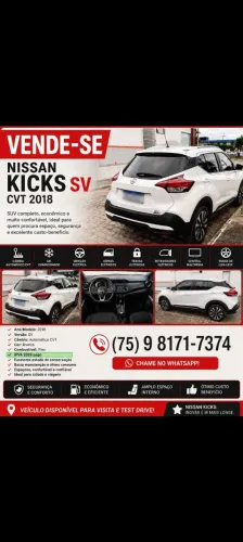 Nissan Kicks SV 1.6 16V Flexstar 5P Aut. 2018