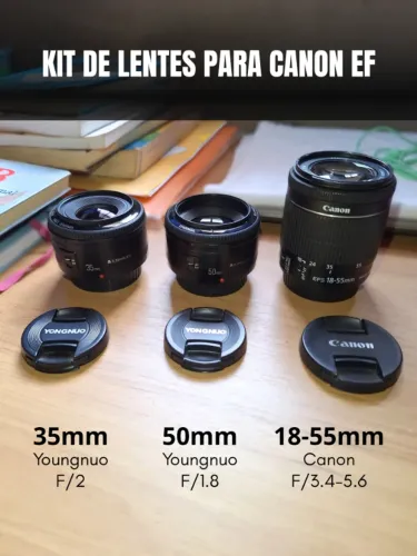 KIT DE LENTES PARA CANON