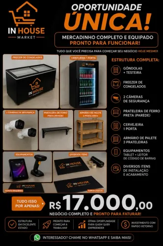 VENDO ESTRUTURA PARA MERCADO AUTOMATIZADO 