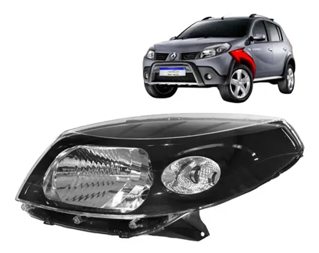 Farol Renault Sandero 2008 2009 2010 2011 M.n L.e Esquerdo