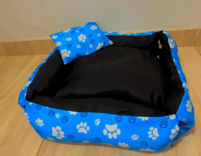 Queimao cama pet Premium tamanho M estampas masculinas 