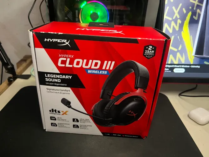 ? HyperX Cloud III Wireless - Seminovo | R$ 560 Vendo HyperX Cloud III Wireless