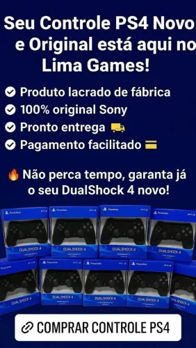 Controle dualshock ps4 novo