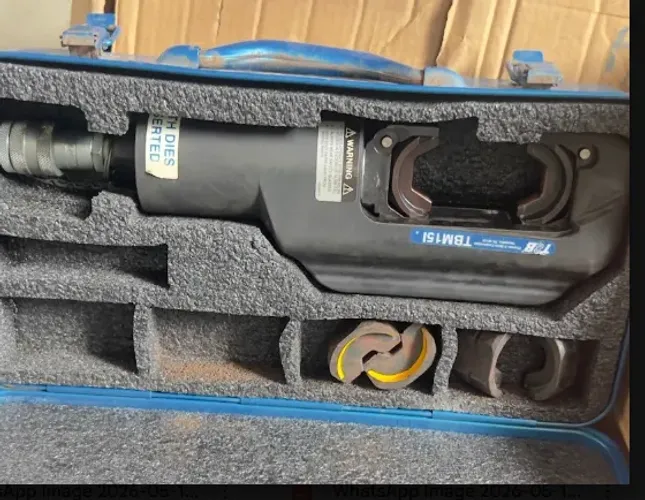  Alicate Crimpador Hidráulico Thomas & Betts TBM15I 15 Toneladas