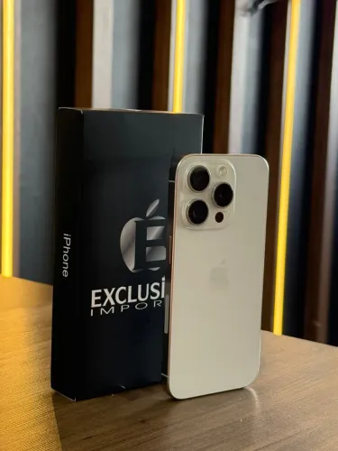 IPHONE 15 PRO BRANCO | OFERTA | BATERIA 100% | TROCADA| 128g