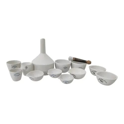 10 Itens Porcelana Chiarotti 1 Pavan 1 Funil Halden Wanger - Laboratório