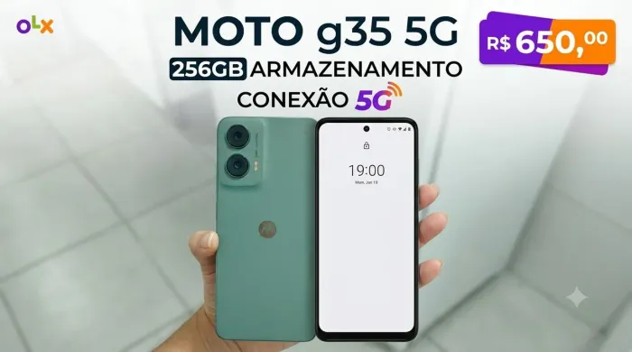 Vendo Moto G35 5G (256GB) - Zerado e Todo Original!
