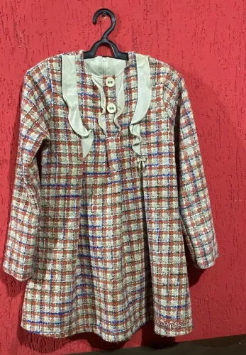 Vestido de frio menina lilica repilica
