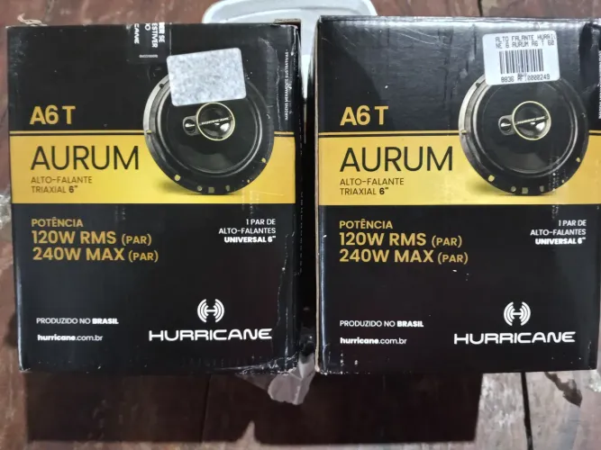 Kit 2 par de auto falantes 6" Aurum