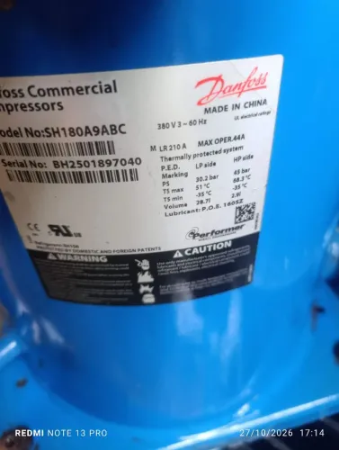 Compressor danfos 15tr usado