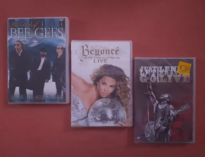 3 Dvds Beyonê, Bee Gees e Lenny Kravits ( originais / desapego ) R$ 35,00