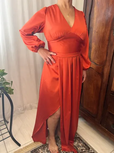Vestido Madrinha Casamento Terracota