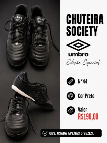 Vendo Chuteira Society Umbro, Modelo Speciali Classic