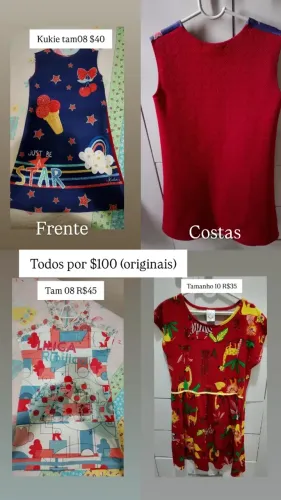 Roupas menina lote