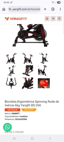 Bicicleta Ergometrica Spinning
