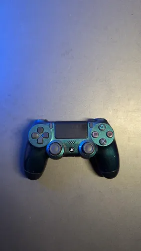 Controle de PS4 Blue Chameleon personalizado com garantia