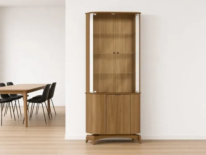 Cristaleira Serena 1,80m Base em MDF (NOVO A PRONTA ENTREGA)