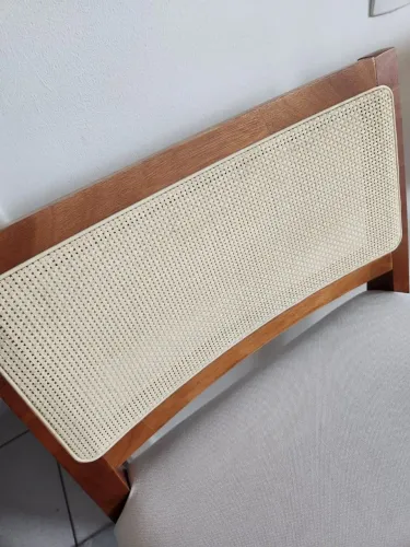 Conjunto 2 Banquetas Altas em Linho com Encosto e Apoio