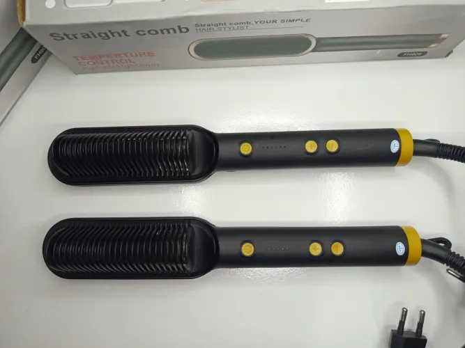 Escova Alisadora de Cabelo Elétrica FH909 5 em 1