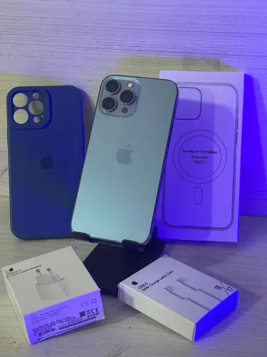 IPHONE 13 PRO MAX 128 GB BLUE TODO ORIGINAL EM ATE 10X SEM JUROS 