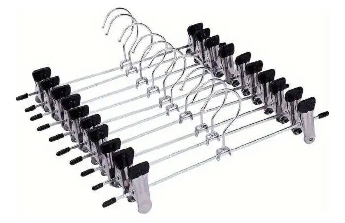 Cabide cromado | Presilha bermuda , calças