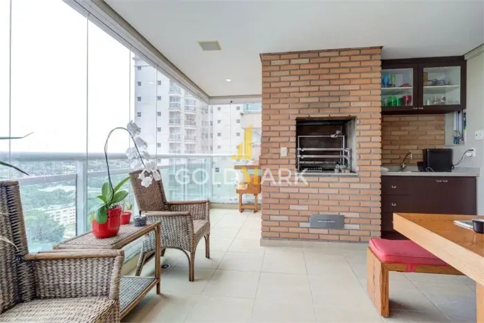 Campo Belo 240m² área privativa - 4 suítes e 4 garagens - quadra de Tênis