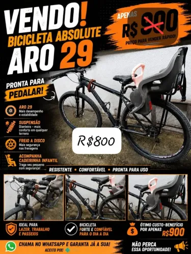 Vendo bicicleta com caideirinha