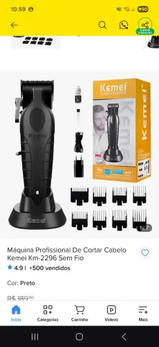Maquina de corte kemei, entrego