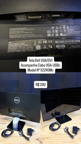 TELA DELL VGA/DVI