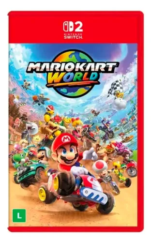 Jogo Mario Kart World Nintendo Switch 2 Mídia Física