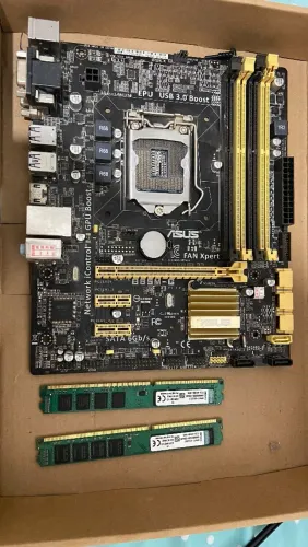 Placa mãe ASUS B85M-G + 2x 8gb ram DDR3