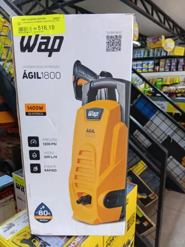 Lavadora Alta Pressão Agil 1400w Wap R$ 516,00