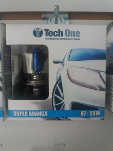 Lâmpada super branca h7 tech one