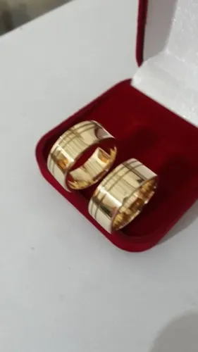 Par de aliança moeda Antiga noivado ou casamento