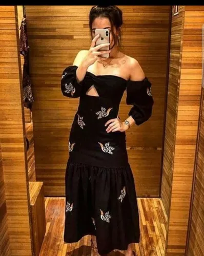 Vestido midi Farm