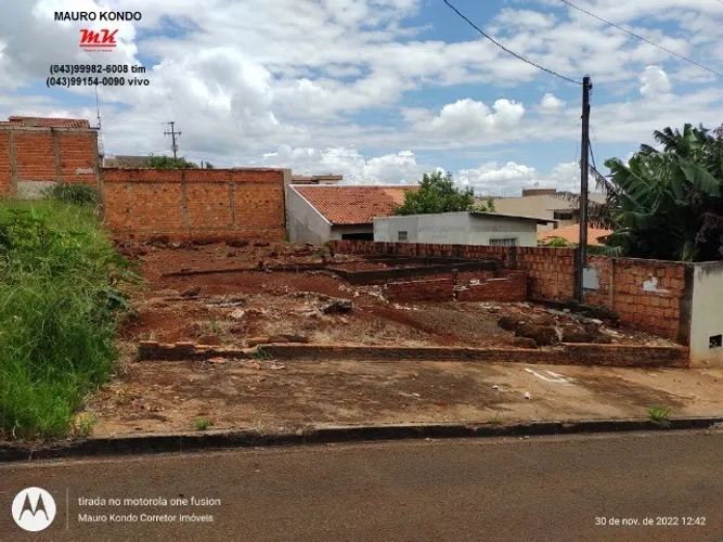 Terreno de 250,00 m2 no Vila Romana II em Ibiporã, rua Antônio Costa.