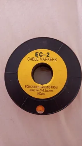 Identificador Marcador Fios Cabos Anilhas EC - número 1e 2