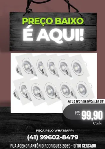 Kit 10 Spots LED 5w