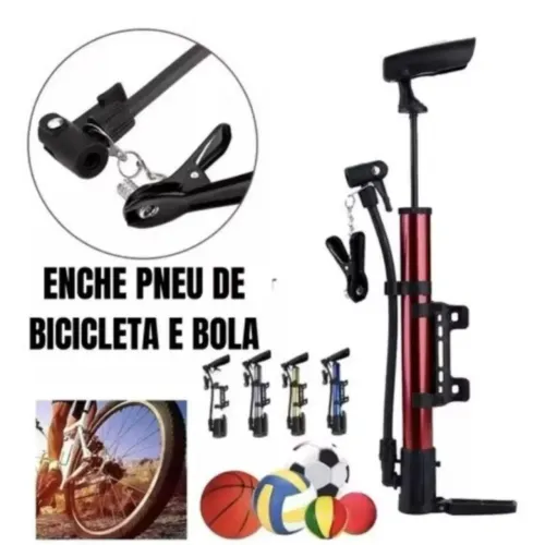Bomba de Encher pneus e Bolas