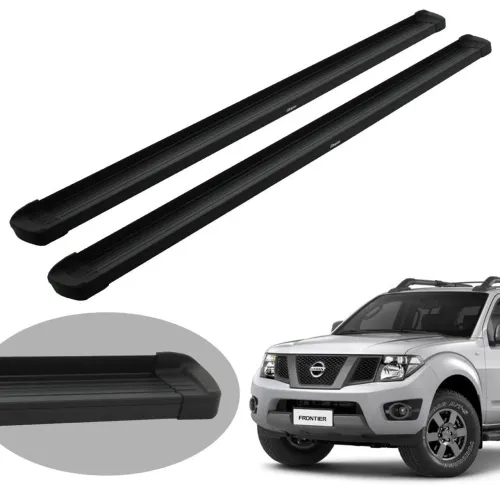 Estribo alumínio preto Frontier sel 2008 a 2016