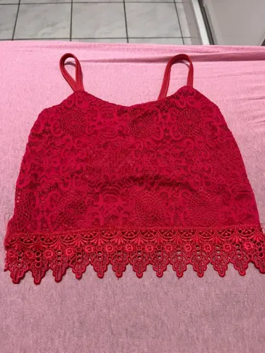 Cropped vermelho TAM M 