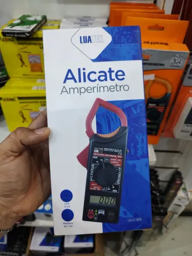 Alicate amperímetro multi teste 